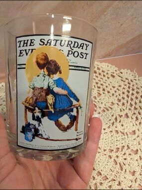 Norman Rockwell Vintage Glass